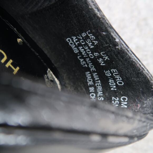 Hush Puppies Shoes Womens 8.5 Pump Loafer Slip On Fashion Cap Toe Retro Classic - Picture 14 of 14